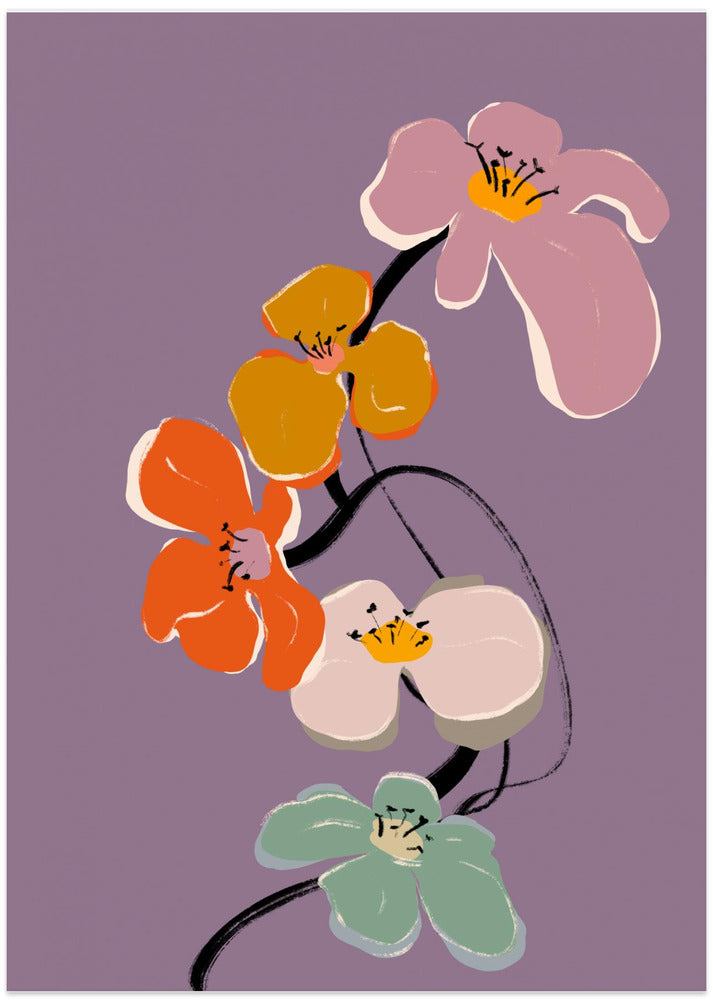 Vibrant Orchid Dance