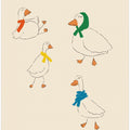 Ducks Adorned in Colorful Scarves