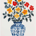 Vibrant Floral Vase