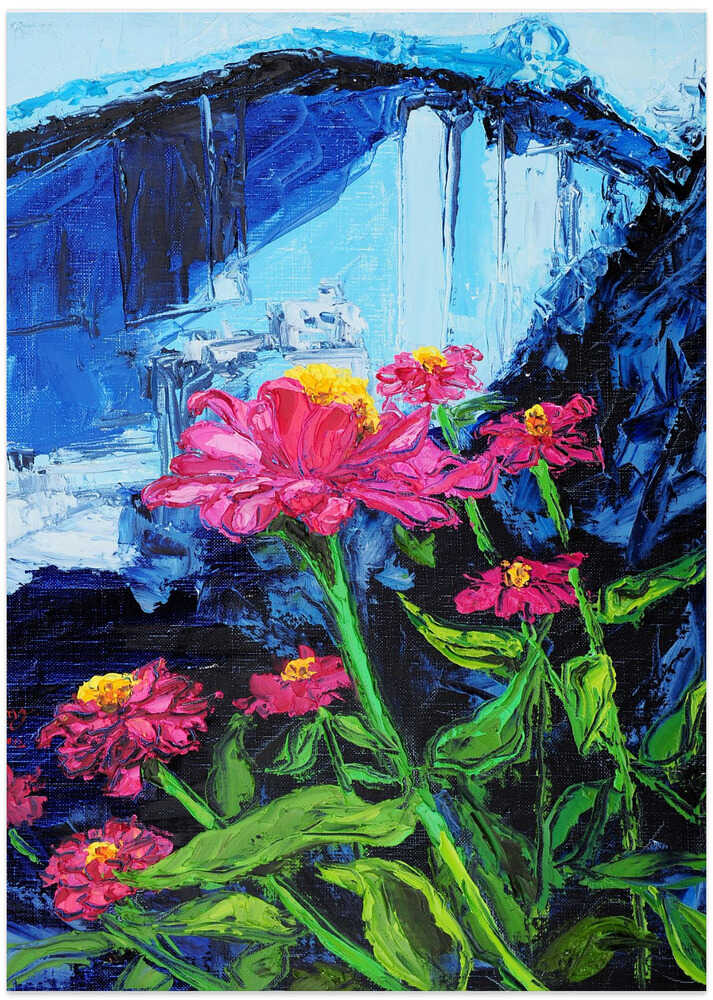 Marigold In the  Garden Oil Painting