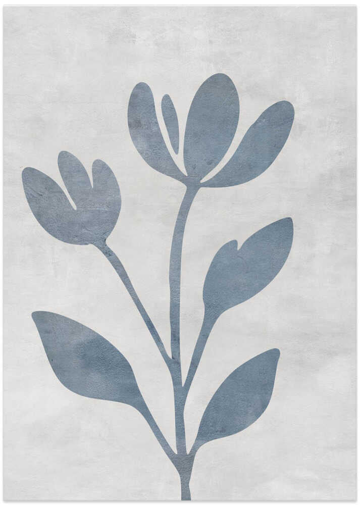 Blue Plant Silhouette