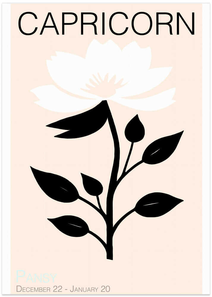 Capricorn Zodiac Blossom