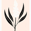 Gemini Black And White Lavender Illustration