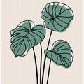 Stylized Monstera Plant