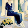 Woman In A Blue Dress