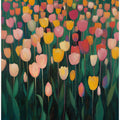 Vibrant Tulip Field