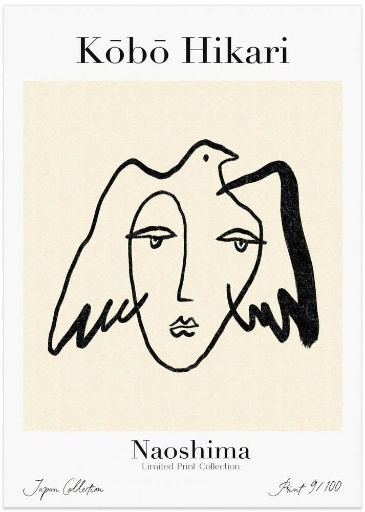 Serene Line Portrait