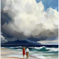 Couple Walking On the Beach