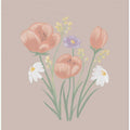 Painterly Wildflower Meadow Florals Brown