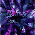 Dynamic Purple And Black Brushstrokes