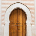Brown Wooden Door In The Medina Of Marrakech In Morocco