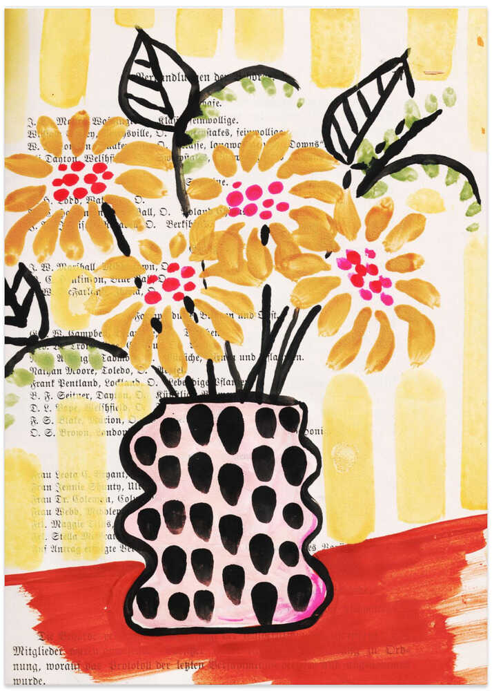 Sunflowers in a vase