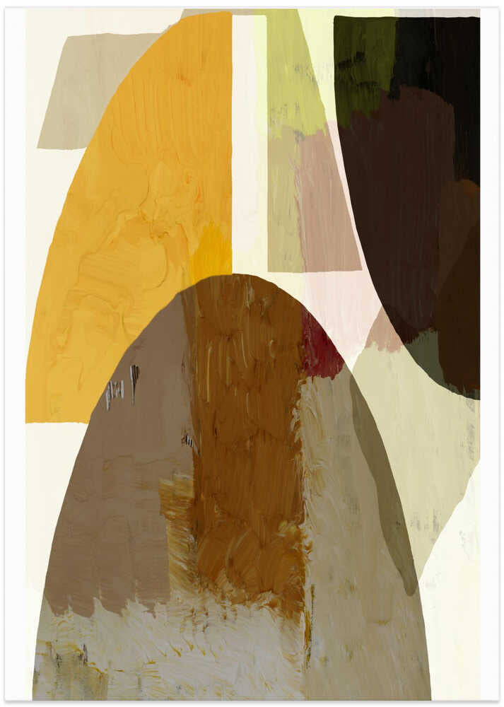 Bold Geometric Shapes In Earthy Tones