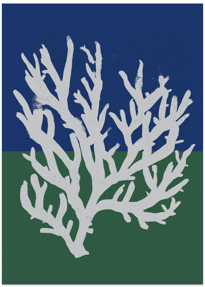 White Coral Silhouette