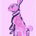 Pink Bunny Silhouette