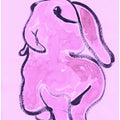 Pink Bunny Abstraction