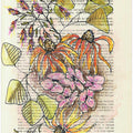 Nostalgic autumn flowers Watercolors and ink