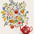 Fruit Symphony In a Red Teapot