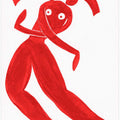 Red Humanoid Figure