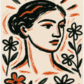 Floral Muse Portrait