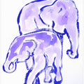 Elephants in Lavender