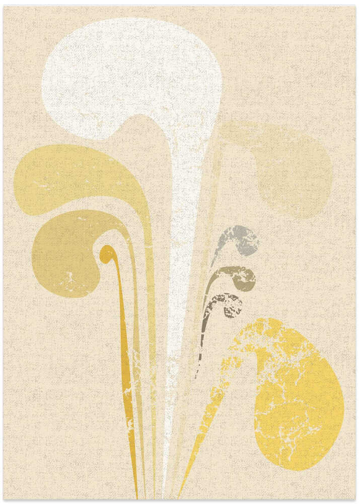 Abstract Paper Cut Composition Butter Yellow 3