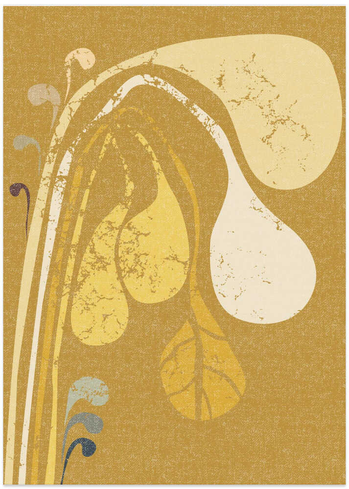 Abstract Paper Cut Composition Butter Yellow 4