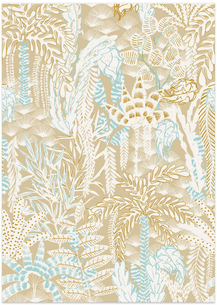 tropical lounge warm sand pattern