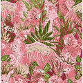 Tropical lounge pink Cockatoos pattern