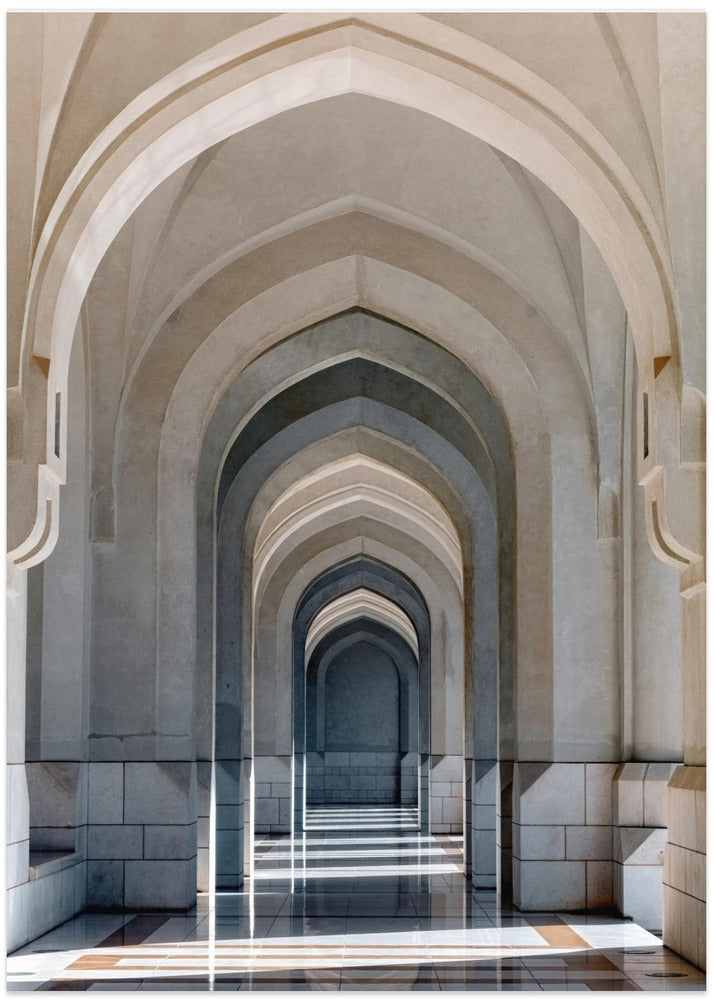 Corridor at Al Alam Palace, Muscat, Oman