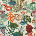 coral reef deep silence antique white pattern
