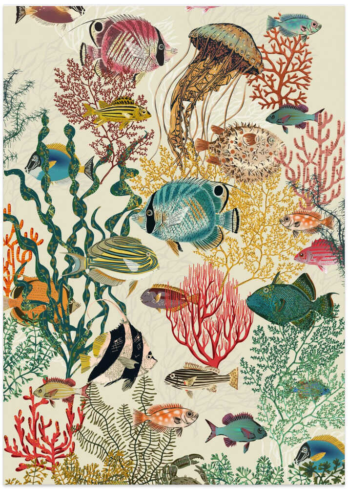 coral reef deep silence antique white II