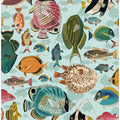 Fishes everywhere mint pattern