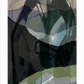 Abstract Mountainscape: Deep Greens