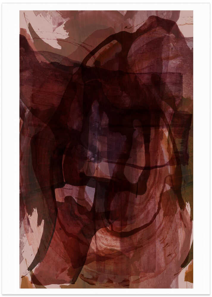 Muted Merlot: Organic Abstraction No.1