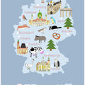 Illustrated Map of Germany by Carla Daly