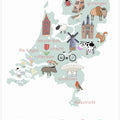 The Netherlands Illustration by Artist Carla Daly