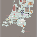 The Netherlands Illustration by Artist Carla Daly