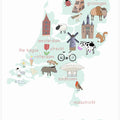 The Netherlands Illustration by Artist Carla Daly