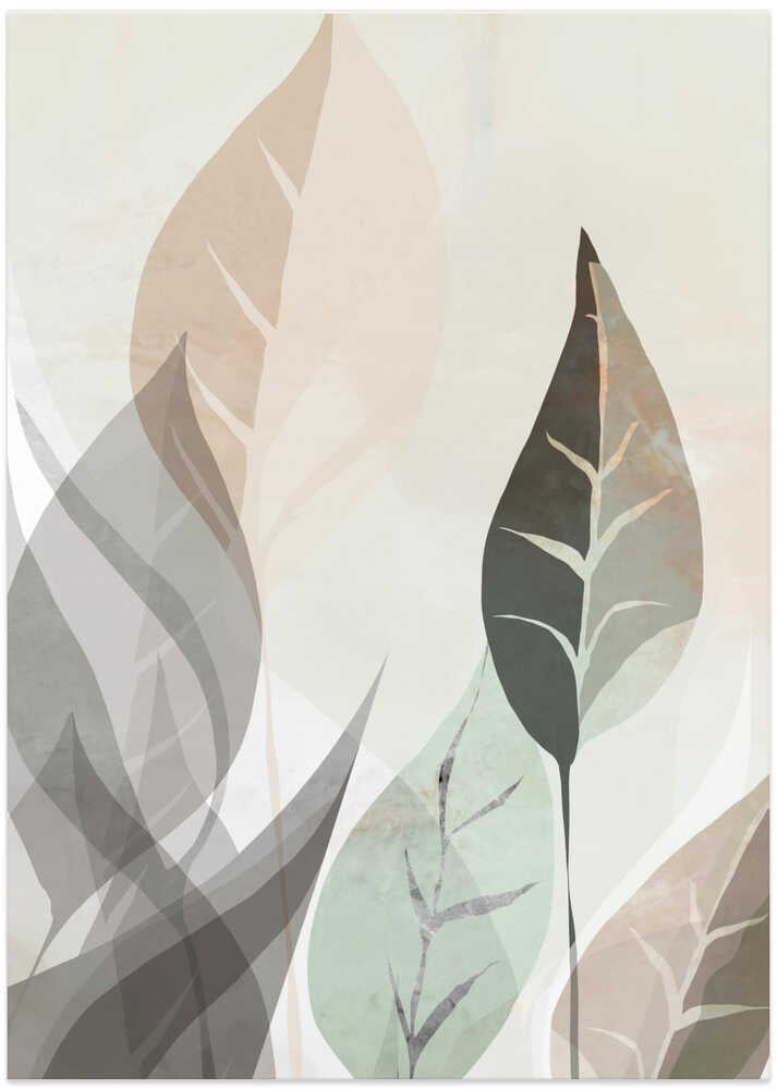 Soft Serenity Leaves 1