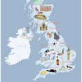 Illustrated Map of the United Kingdom by Carla Daly