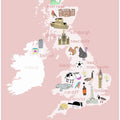 Illustrated Map of the United Kingdom by Carla Daly