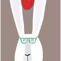 Funny Rabbit with Strawberry