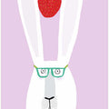 Funny Rabbit with Strawberry