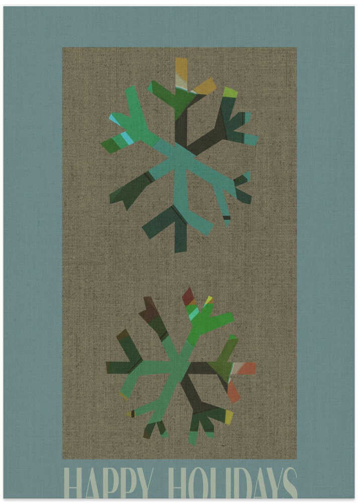 Abstract Winter Flakes Greetings