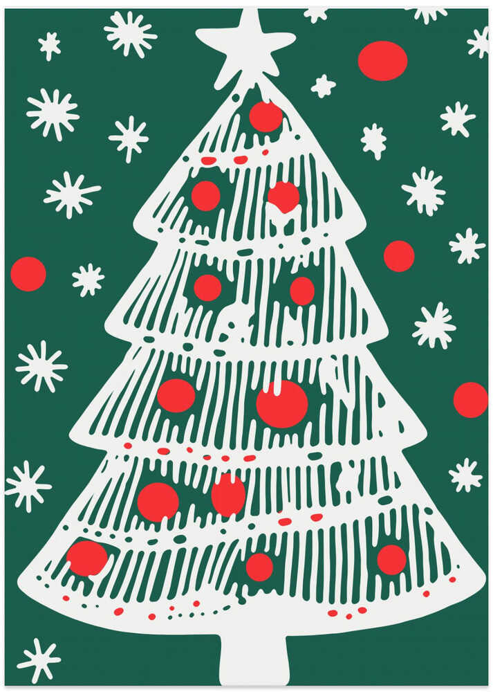 Festive Fir & Snowflakes Holiday