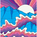 Psychedelic Mountain Sunrise