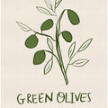 Green Olives Athens Food Market Greece Poster