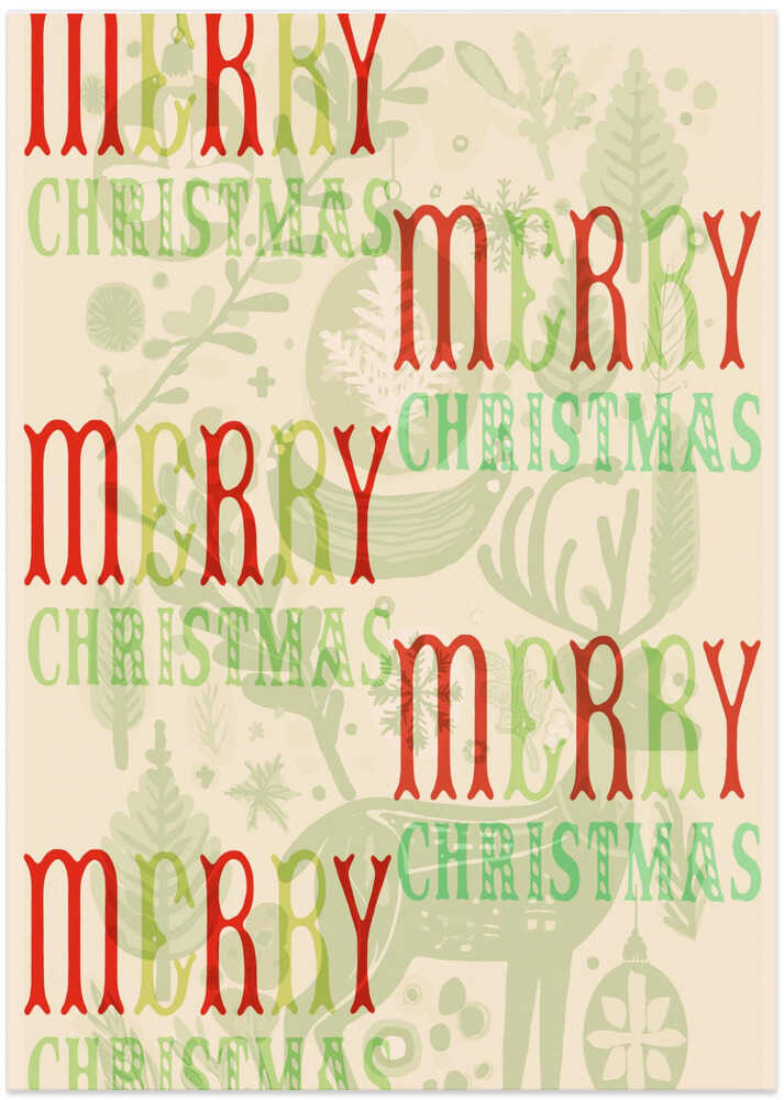 A Merry Scandi Typographic Christmas