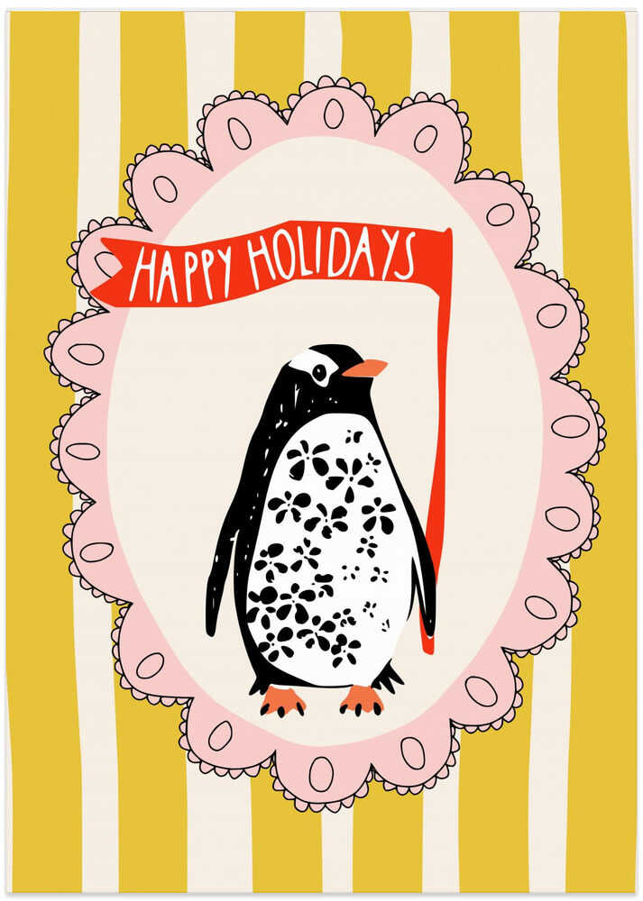 Festive Penguin Portrait